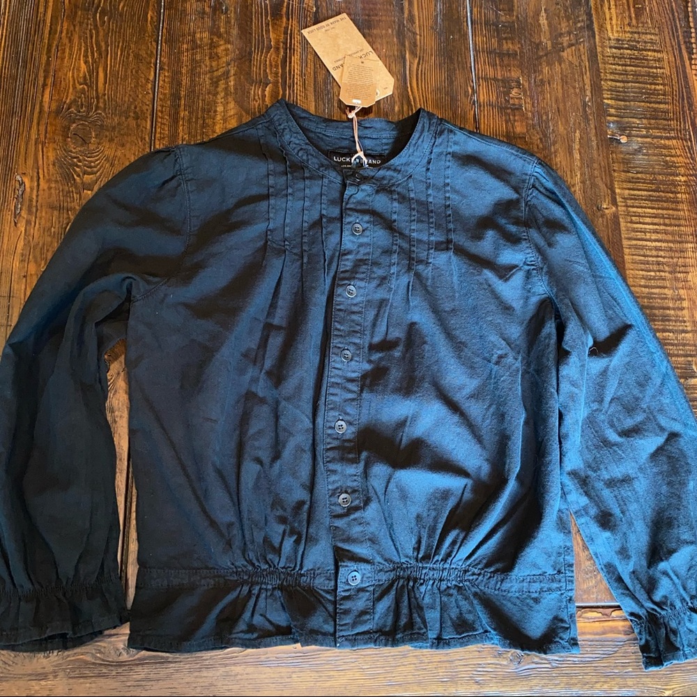 Lucky Brand black pin tuck top 6